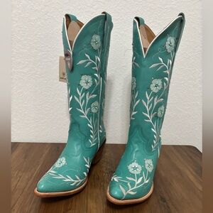 Ariat Romance Turquoise Floral Embroidered Cowgirl Boots